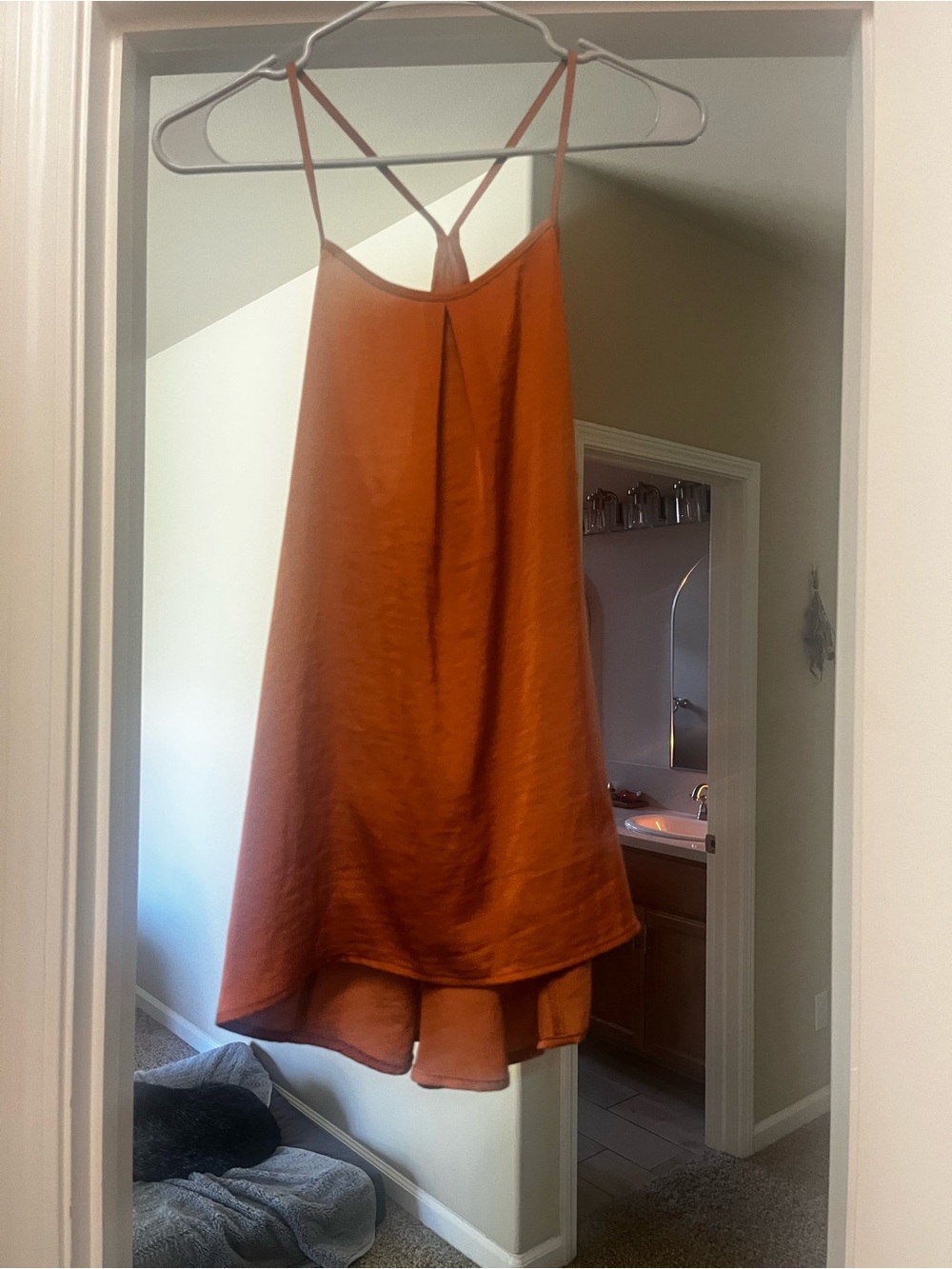 Banana Republic • Burnt Orange Satin Tank Top